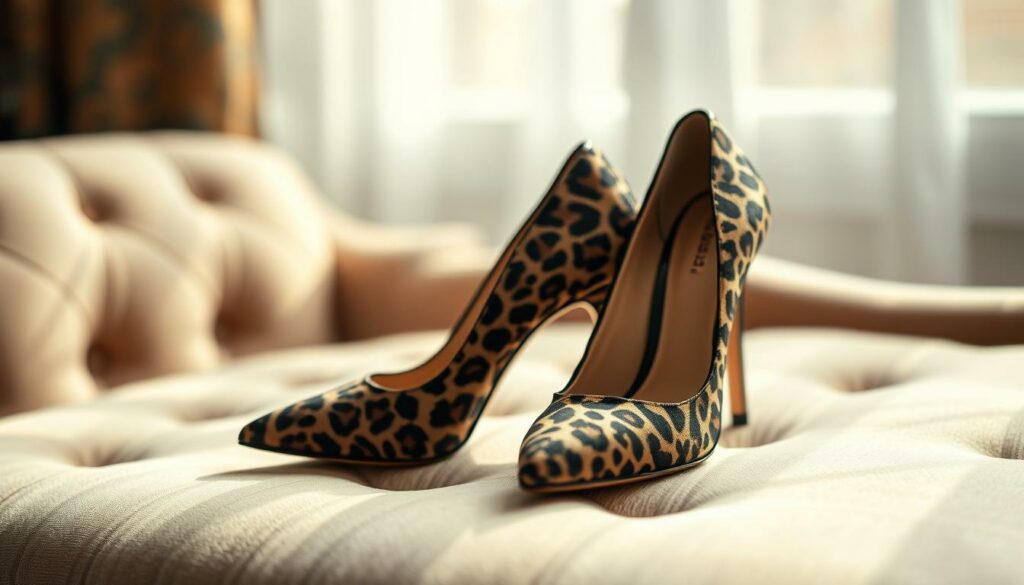 A-glamorous-pair-of-leopard-print-high-heels-the-escarpins-leopard-elegantly-positioned-on-a--1024x585 Comment porter les escarpins léopard ?