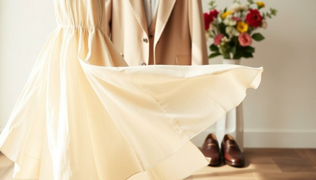A-serene-springtime-scene-of-timeless-fashion-essentials-captured-in-a-soft-natural-light.-In-1024x585 Comment s'habiller pour aller travailler au printemps ?