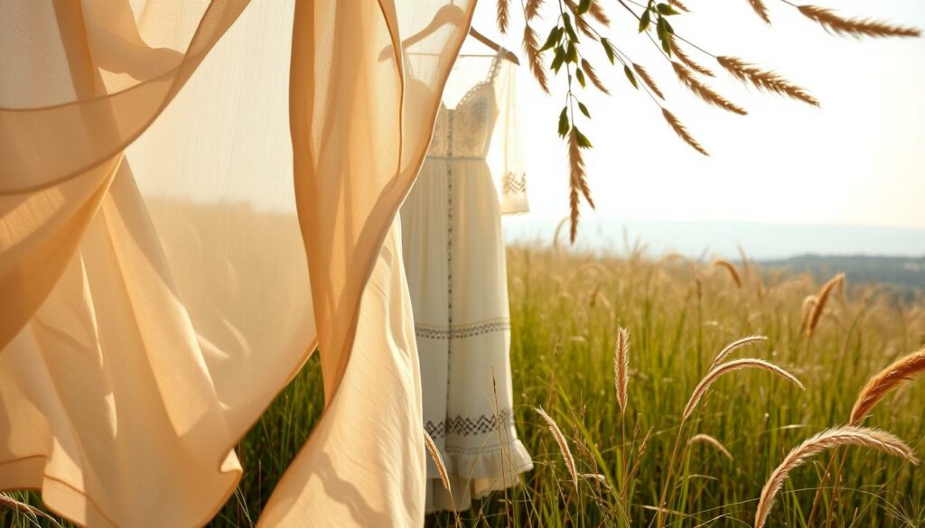 A-sun-dappled-meadow-a-gentle-breeze-rustling-through-the-tall-grasses.-In-the-foreground-an--1024x585 Mariage bohème : quelle robe porter ?