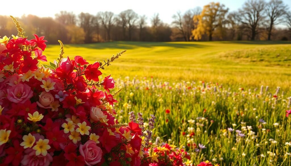 A-vibrant-spring-landscape-bathed-in-warm-golden-sunlight.-In-the-foreground-a-lush-floral-1024x585 Comment s'habiller pour aller travailler au printemps ?