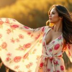 Robe chemise fleurie