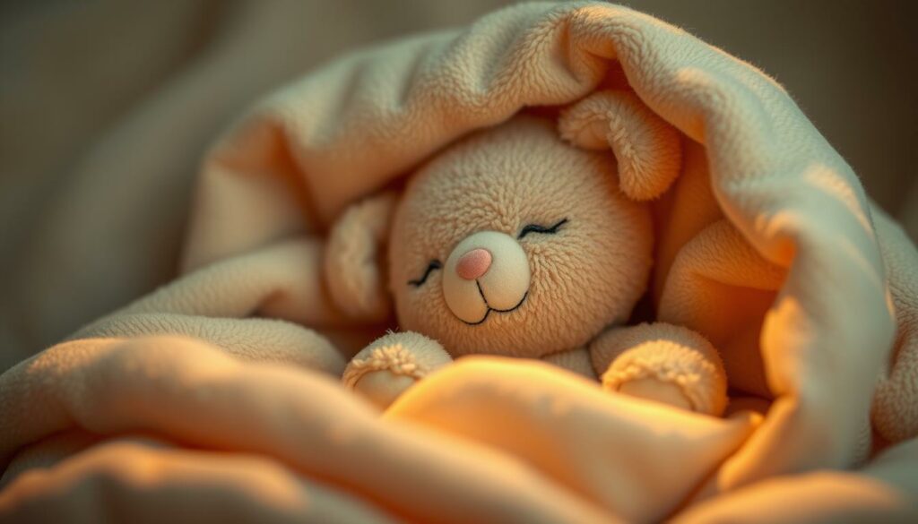 A-cozy-cuddly-baby-plush-toy-nestled-in-a-soft-inviting-environment.-Warm-muted-lighting-1024x585 NOS IDÉES CADEAUX POUR BÉBÉS DE 0 À 1 AN !
