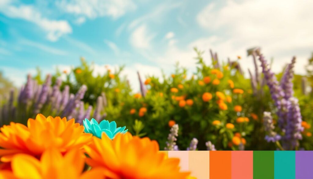 A-vibrant-sun-drenched-color-palette-for-the-summer-of-2025.-In-the-foreground-a-harmonious-1024x585 Comment s'habiller avec les incontournables de l’été 2025