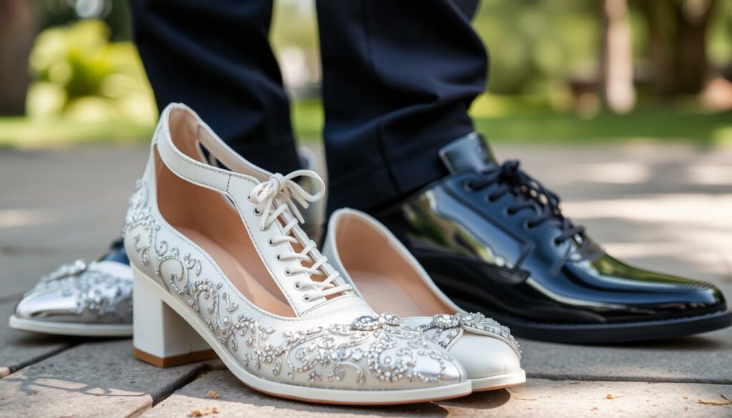 Image-de-baskets-elegantes-pour-un-mariage-1024x585 Quelle baskets porter avec une robe de mariée ?