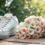 Quelle baskets porter avec une robe de mariée