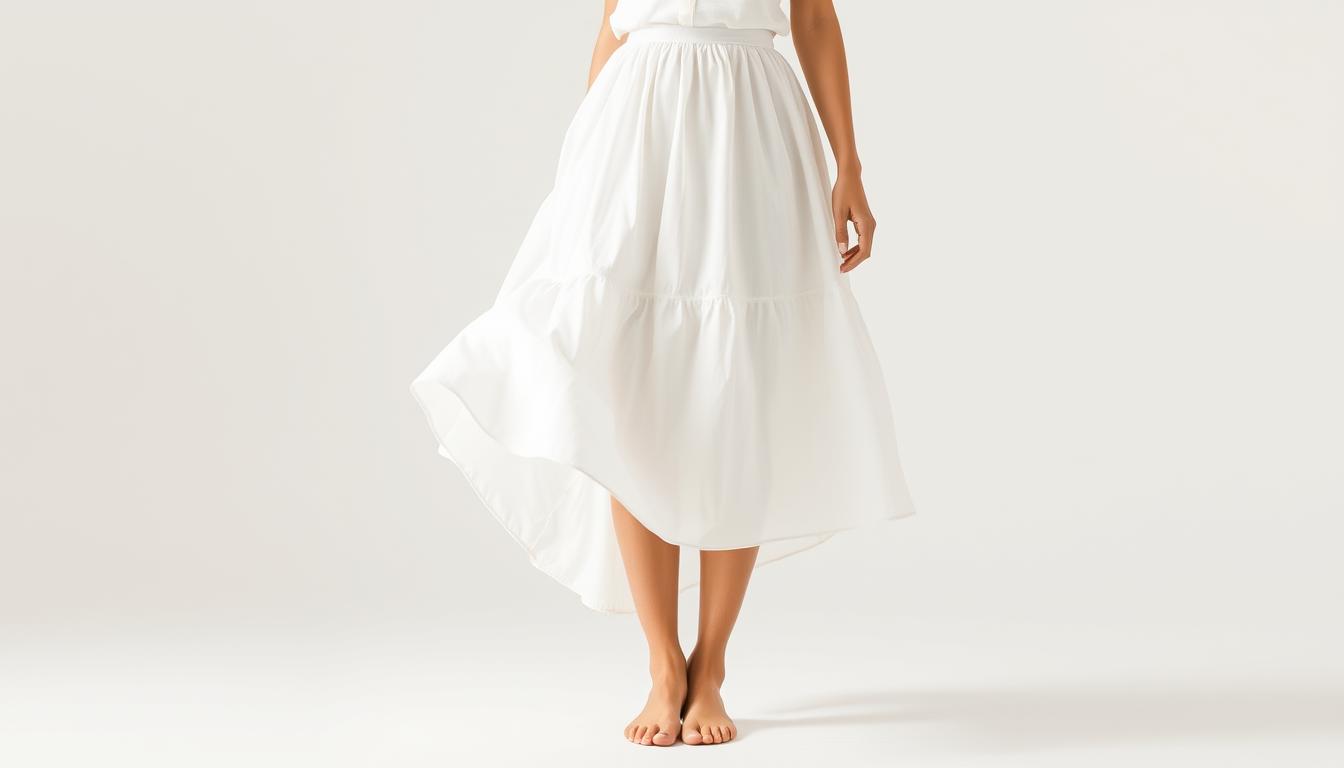 chaussures porter avec une jupe blanche